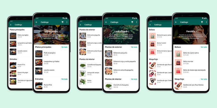 WhatsApp permite crear catálogos para vender productos