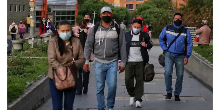 Bogotá con covid En Bogotá el uso de tapabocas es obligatorio.