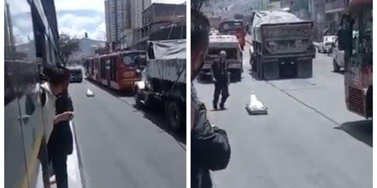 Muerto que se cayó de carro de criminalística Muerto que se cayó de carro de criminalística
