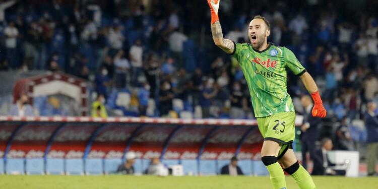 David Ospina celebra triunfo de Nápoli David Ospina celebra triunfo de Nápoli