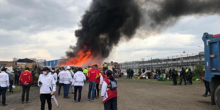 Incendio en Bogotá