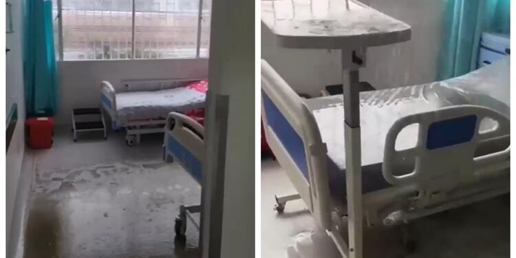 Hospital de Soacha bajo el agua por fuertes lluvias Hospital de Soacha bajo el agua por fuertes lluvias