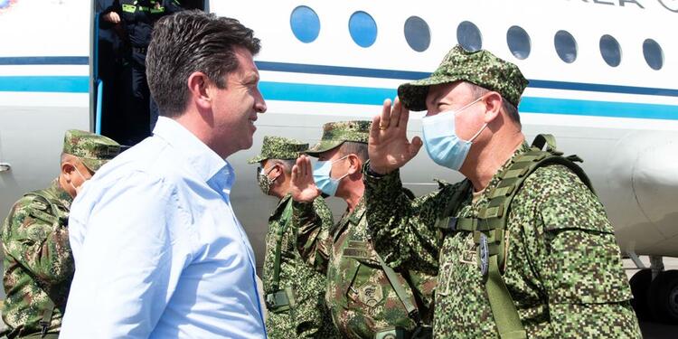 Ministro de defensa Diego Molano