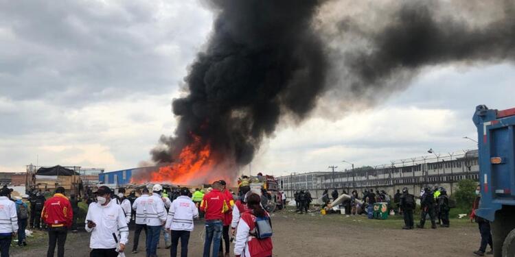 Incendio en Puente Aranda