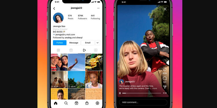 Publicación de videos en Instagram