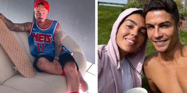 J Balvin, Georgina y Cristiano