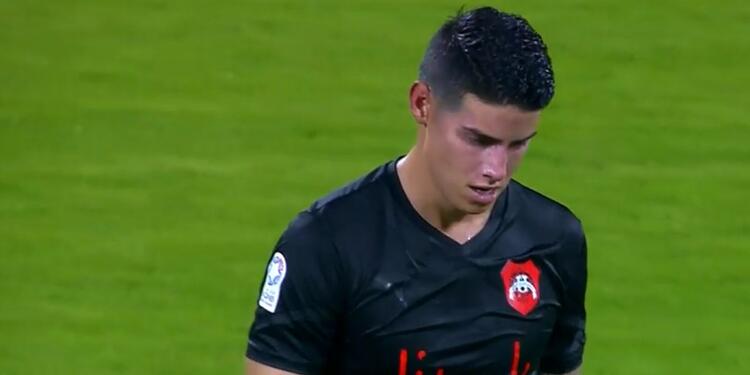 James Rodríguez en su debut con Al Rayyan