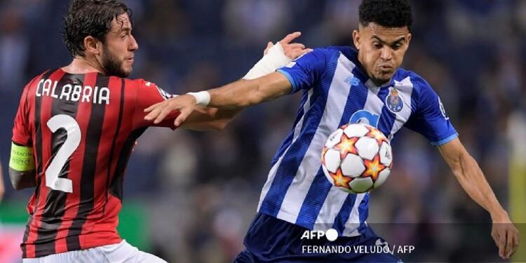 Luis Díaz en Porto vs Milán
