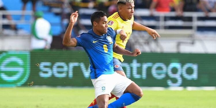 Roger Martínez con la Selección Colombia vs Brasil Roger Martínez con la Selección Colombia vs Brasil