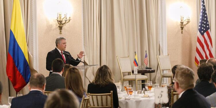 Presidente Iván Duque, en su visita de trabajo en Estados Unidos