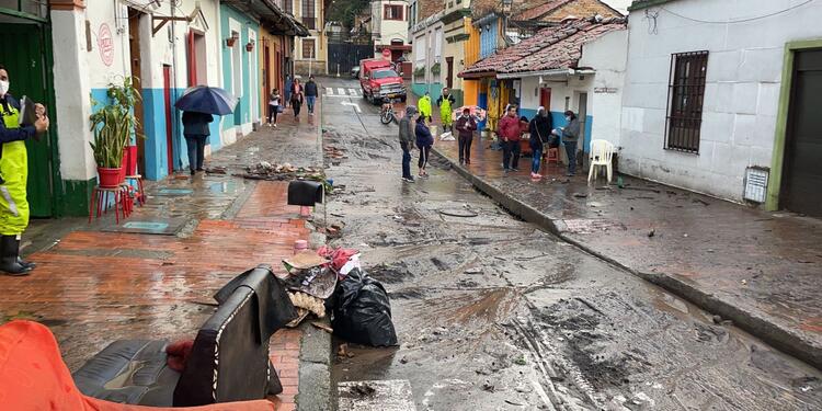 Afectación viviendas en el barrio Egipto
