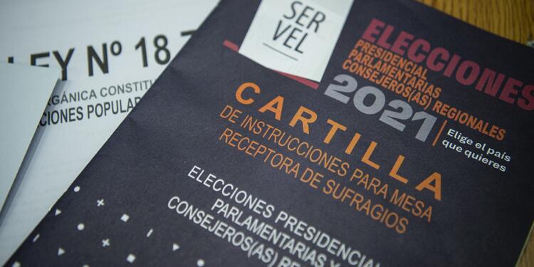 Cartón electoral para las elecciones presidenciales en Chile 2021 Cartón electoral para las elecciones presidenciales en Chile 2021