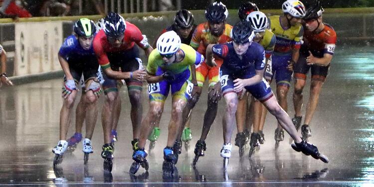 Mundial de patinaje - Ruta lluvia