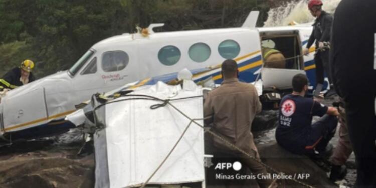 Avión donde viajaba la cantante brasileña Marília Mendonça