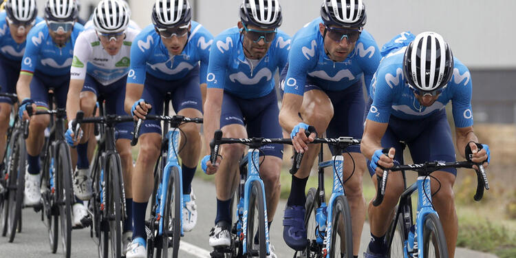 Ciclistas que hacen parte del Movistar Team Ciclistas del Movistar Team