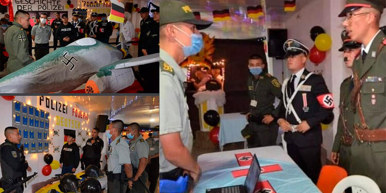 Policía de Tulúa, simbolos nazis Policía de Tulúa, simbolos nazis