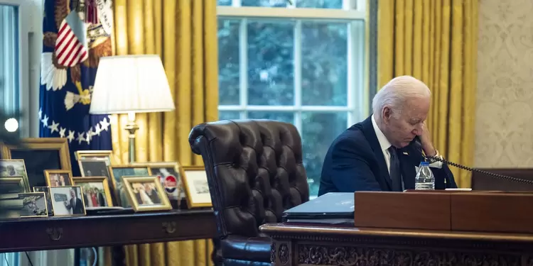 Joe Biden en el salón oval
