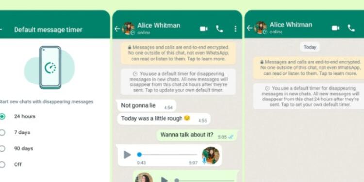 WhatsApp: Cambios en los mensajes temporales