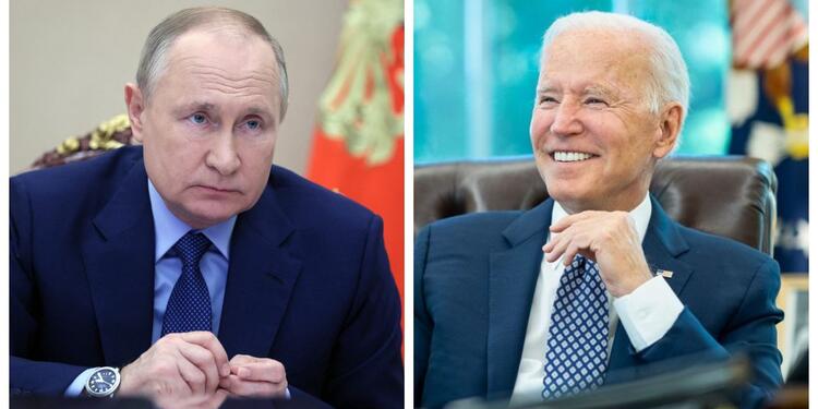 Vladimir Putin y Joe Biden Vladimir Putin y Joe Biden