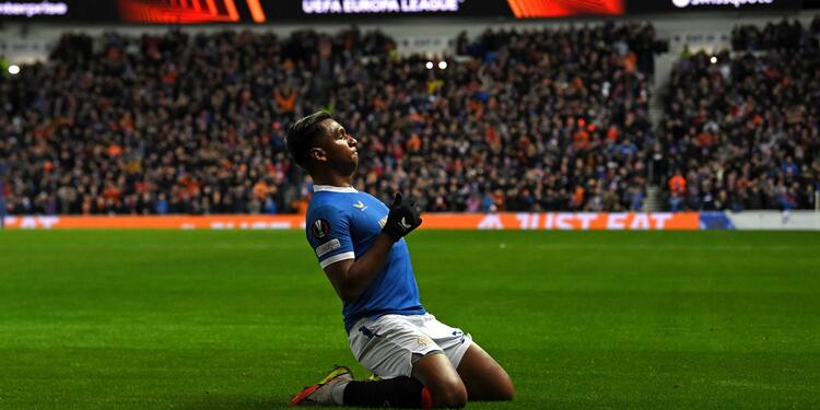 Alfredo Morelos en Rangers Alfredo Morelos celebra gol que marcó para Rangers