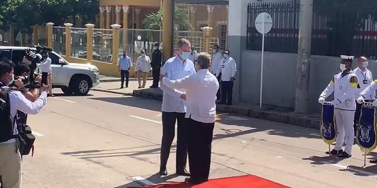 Rey de España, Felipe VI y presidente Iván Duque en Barranquilla.