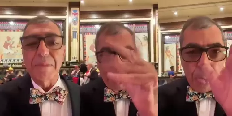 William Dau Chamat hace muecas a su contradictores en video William Dau Chamat, alcalde de Cartagena