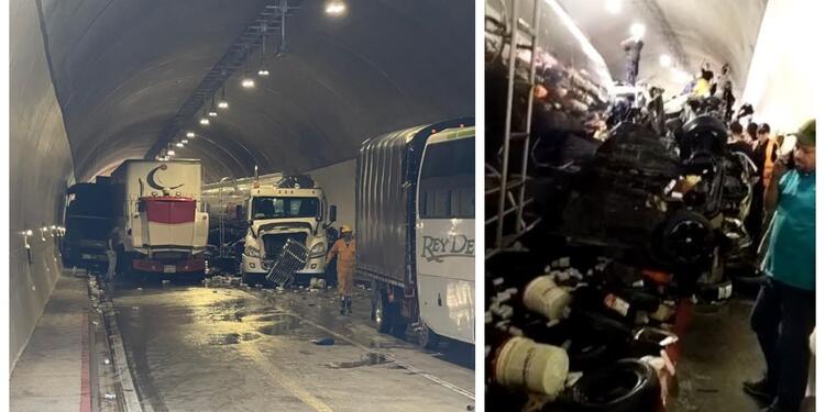 Accidente en La Línea Accidente en La Línea, en túnel los Venados, dejó ocho muertos