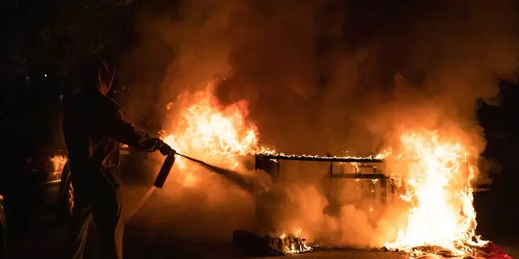 Incendio en Filadelfia atendido por bomberos Incendio en Filadelfia atendido por bomberos