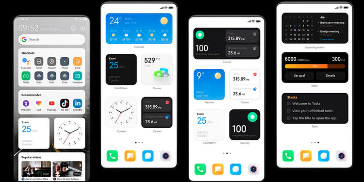 Nuevos Widgets de MIUI 13, actualización para teléfonos Xiaomi Actualización MIUI 13 para teléfonos Xiaomi