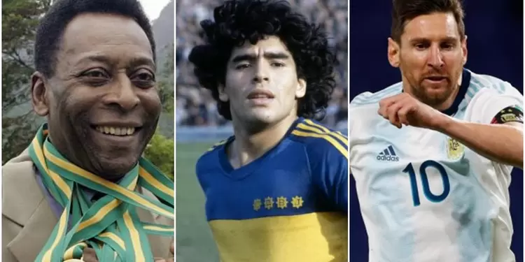 Pelé, Maradona y Messi