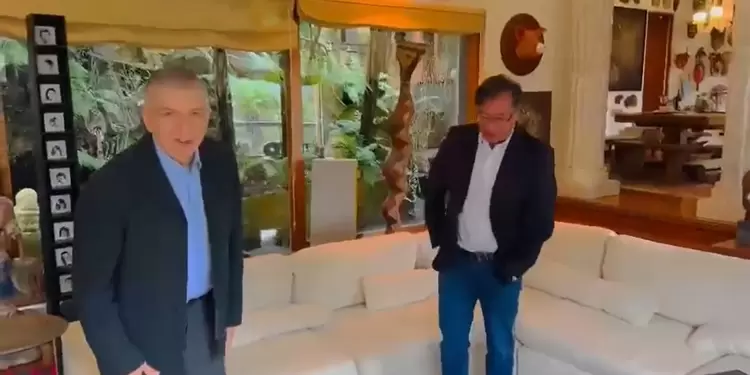 César Gaviria y Gustavo Petro César Gaviria y Gustavo Petro