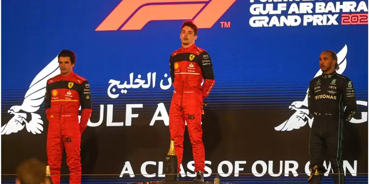 Podio del Gran Premio de Baréin Charles Leclerc lideró el podio del Gran Premio de Baréin