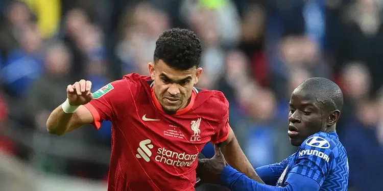 Luis Díaz jugando con el Liverpool en la Premier League Luis Díaz jugando con el Liverpool