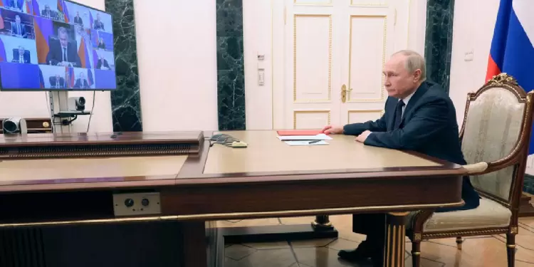 Vladimir Putin en reunión de seguridad