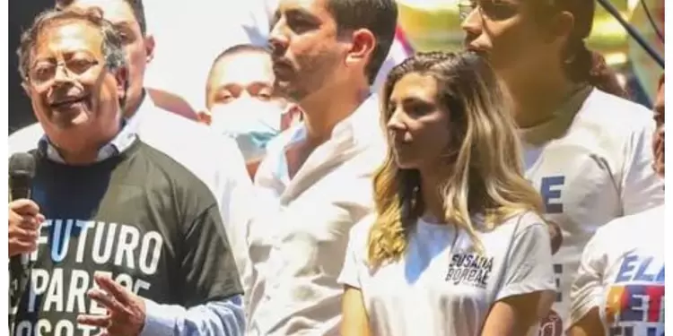 Susana Gómez y el acto de Álex Florez Susana Gómez y el acto de Álex Florez