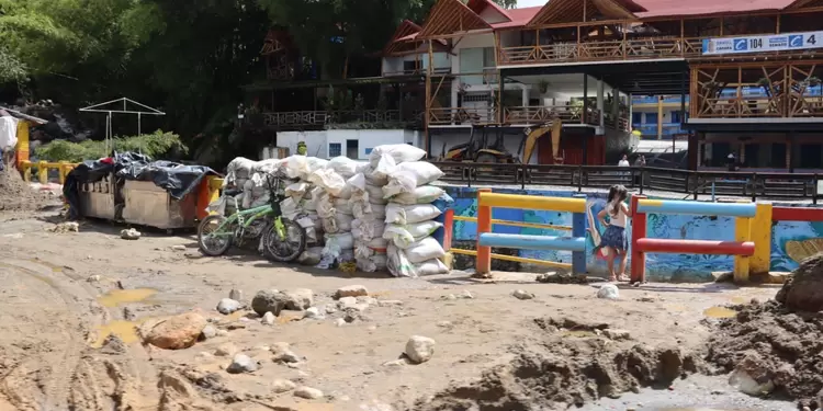 Emergencias por las lluvias en Antioquia.