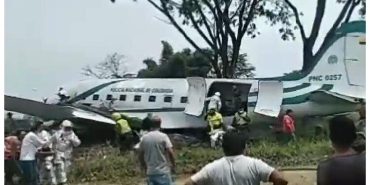 Avión accidentado en Villavicencio Avión accidentado en Villavicencio