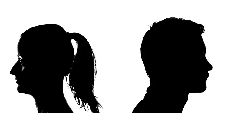 Ilustración sobre el divorcio de parejas divorcio de pareja
