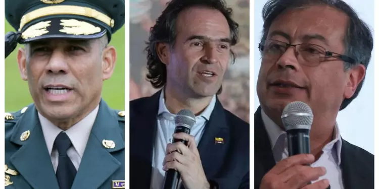 Federico Gutiérrez, Gustavo Petro y General Zapateiro Federico Gutiérrez, Gustavo Petro y General Zapateiro