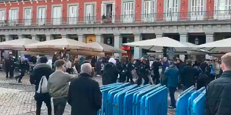 Pelea de hinchas en Madrid Pelea de hinchas en Madrid