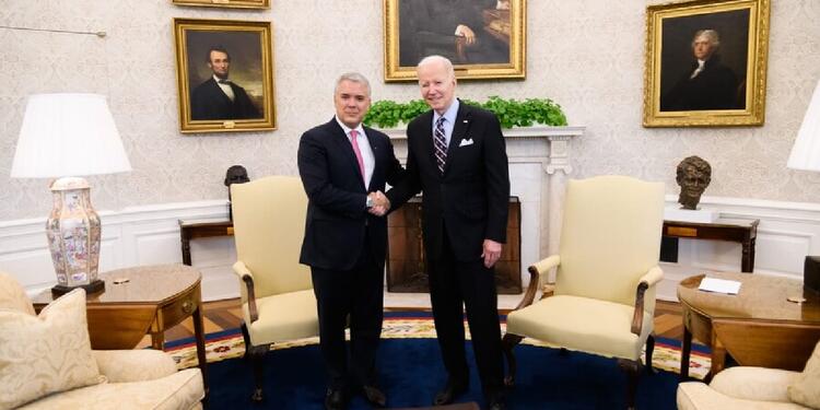 Iván Duque y Joe Biden