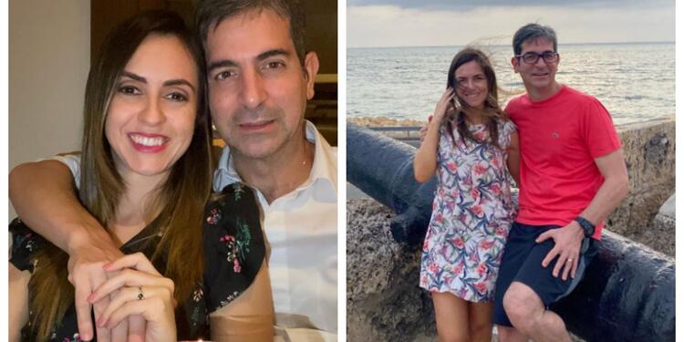 Marcelo Pecci y su esposa Marcelo Pecci y su esposa