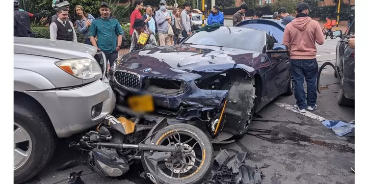 Accidente en la calle 72 tras un robo a mano armada