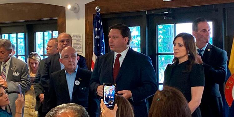 Ron DeSantis, gobernador de la Florida, en Miami Ron DeSantis, gobernador de la Florida, en Miami