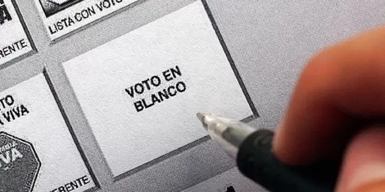 Voto en blanco Voto en blanco