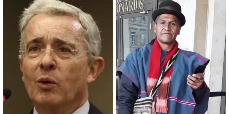 Álvaro Uribe y el indígena asesinado Álvaro Uribe y el indígena asesinado