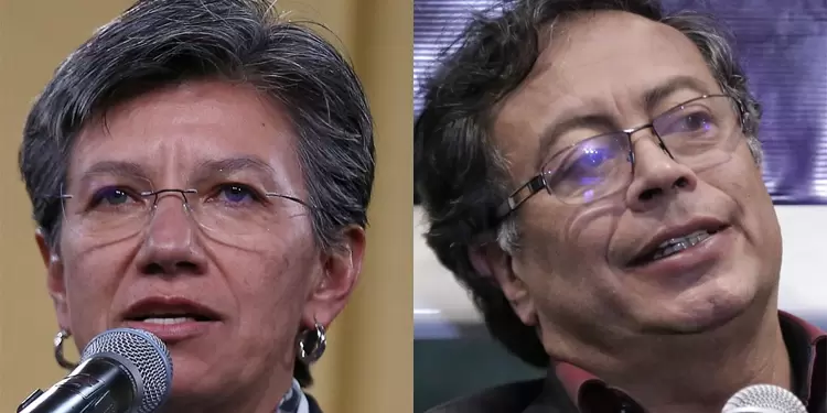 Claudia López y Gustavo Petro Claudia López y Gustavo Petro