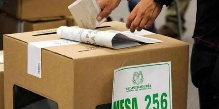 Jornada de votaciones en Colombia.