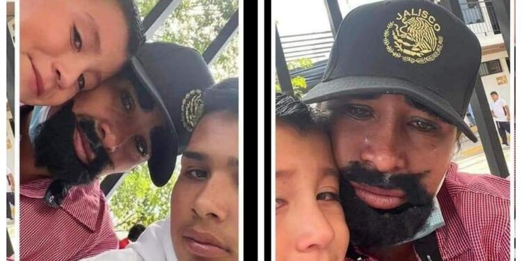 Mujer se disfrazó de hombre para celebrar el Día del Padre Mujer se disfrazó de hombre para celebrar el Día del Padre