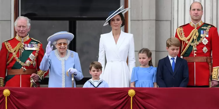 Reina Isabel en la celebración de sus 70 años en el trono